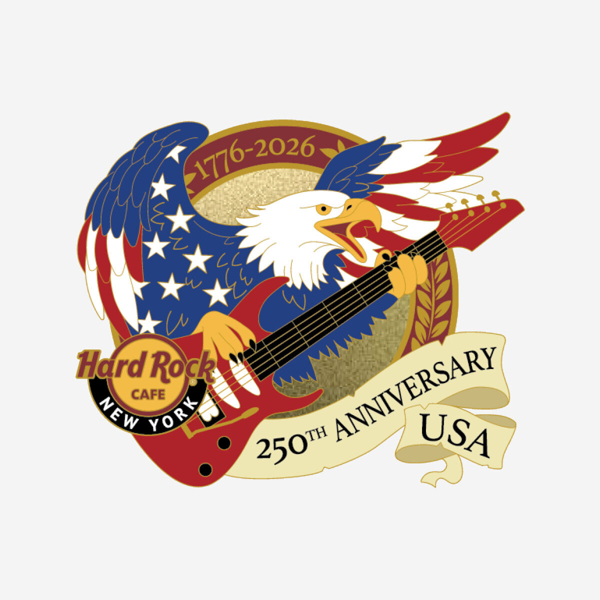 Hard Rock USA 250th Anniversary Flying Eagle Limited Edition Pin